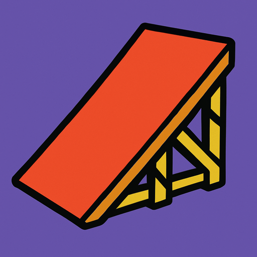 Ramp.
In-Game asset.  2d.  High contrast.  No shadows