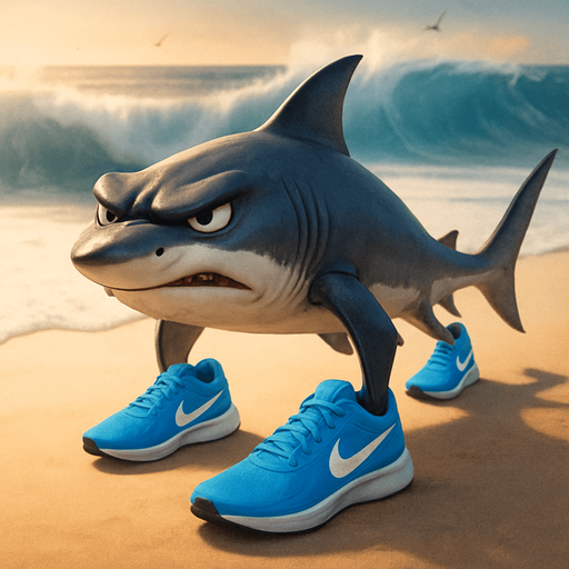Shark with angry brows