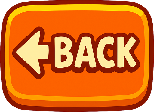 Back button.
In-Game asset.  2d.  High contrast.  No shadows