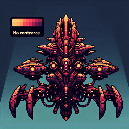 space boss ufo.
Single Game Texture.  In-Game asset.  2d.  Blank background.  High contrast.  No shadows