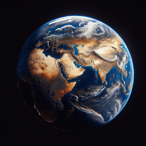 planet earth.
Single Game Texture.  In-Game asset.  2d.  Blank background.  High contrast.  No shadows