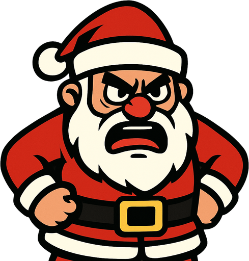 Santa angry
In-Game asset.  2d.  High contrast.  No shadows