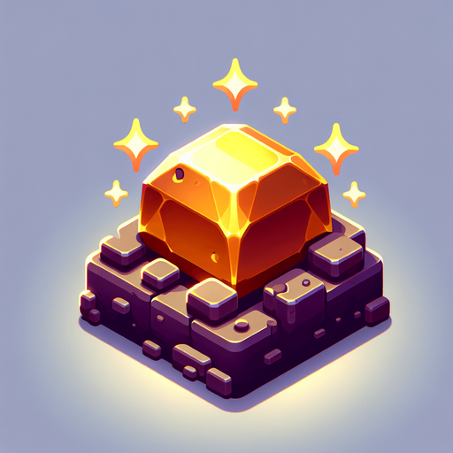 Single Gold.
Single Game Texture. In-Game asset. 2d. Blank background. High contrast. No shadows.