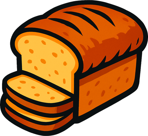Bread.
In-Game asset.  2d.  High contrast.  No shadows