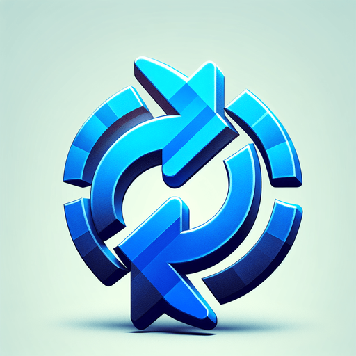 double-sided blue arrow in the form of a semicircle.
Single Game Texture. In-Game asset. 2d. Blank background. High contrast. No shadows.