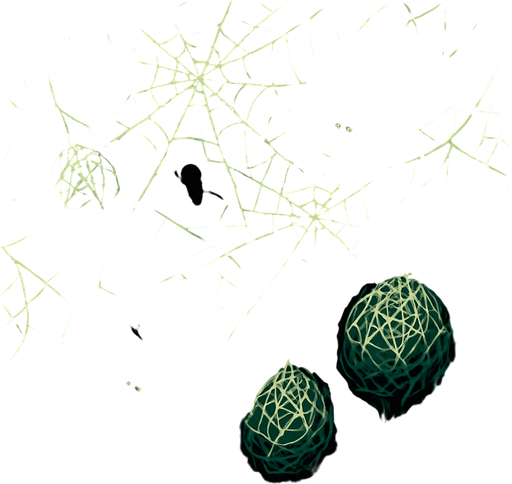 Fond d'écran nid des araignées.
In-Game asset.  2d.  High contrast.  No shadows