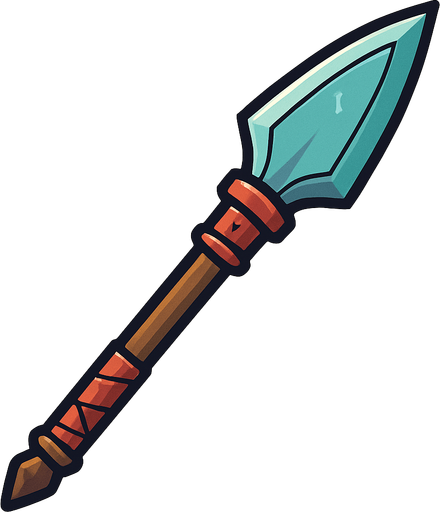 Mızrak.
In-Game asset.  2d.  High contrast.  No shadows
