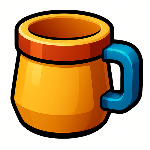 cup.
In-Game asset.  High contrast.  No shadows. 3D