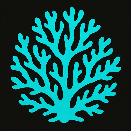 make a cyan lichen.
In-Game asset.  2d.  High contrast.  No shadows. very simple