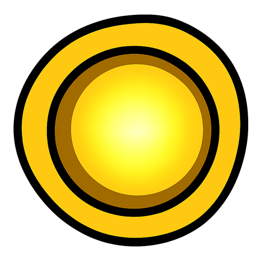 Geometry Dash jump orb. No background. Transparent background. Blank background. No shadows. 2d. In-Game asset. flat