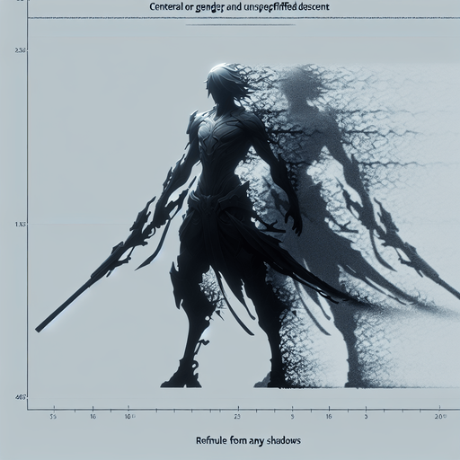A central figure with several fading, translucent shadow copies trailing behind or positioned nearby. Could also be a weapon swing that leaves dark afterimages..
Single Game Texture.  In-Game asset.  2d.  Blank background.  High contrast.  No shadows