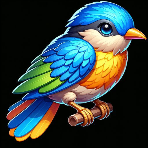 Flappy Bird Realistic Bird.
Single Game Texture. In-Game asset. 2d. Blank background. High contrast. No shadows.