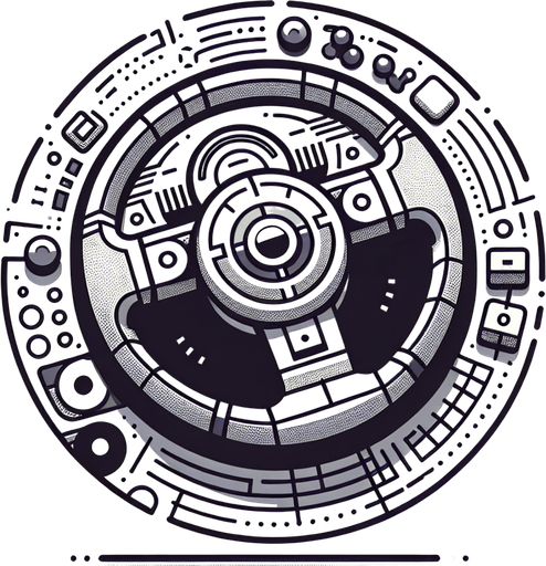 Simple Car Steering Wheel. In-Game asset. 2d. Blank background. Svg