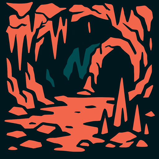 Cave bg.
In-Game asset.  2d.  High contrast.  No shadows