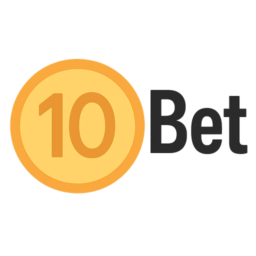 "10" written coin and near write "Bet". No background. Transparent background. Blank background. No shadows. 2d. In-Game asset. flat