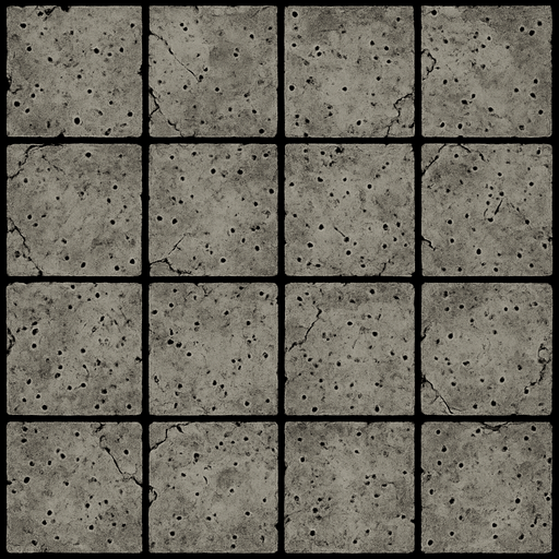 Suelo de concreto.
In-Game asset.  2d.  High contrast.  No shadows