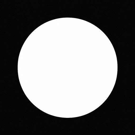 circulo blanco sin bordes.
In-Game asset.  2d.  High contrast.  No shadows