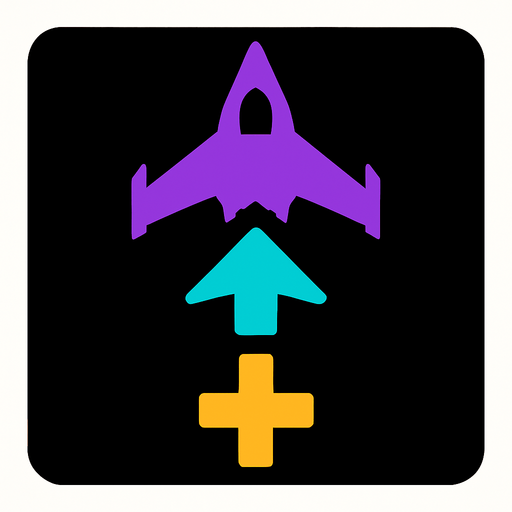 A power-up logo for spaceships.
In-Game asset.  2d.  High contrast.  No shadows