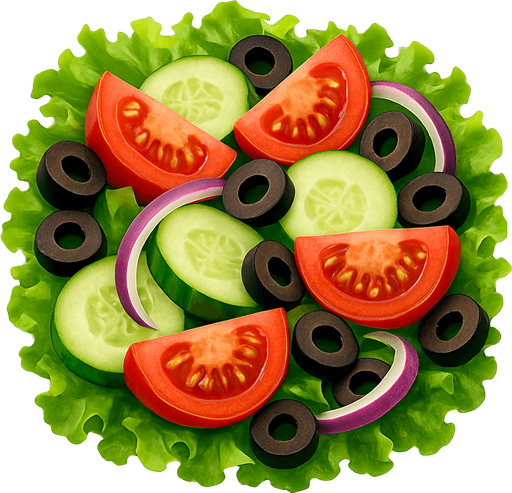 salad - Gerçekçi - Yazısız.
In-Game asset.  2d.  High contrast.  No shadows