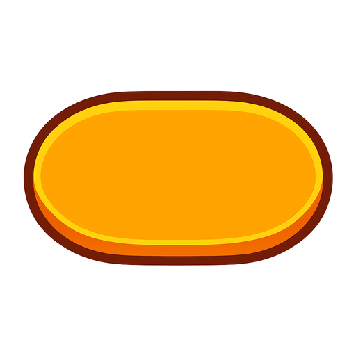 boton de inicio ovalado sin texto.
In-Game asset.  2d.  High contrast.  No shadows