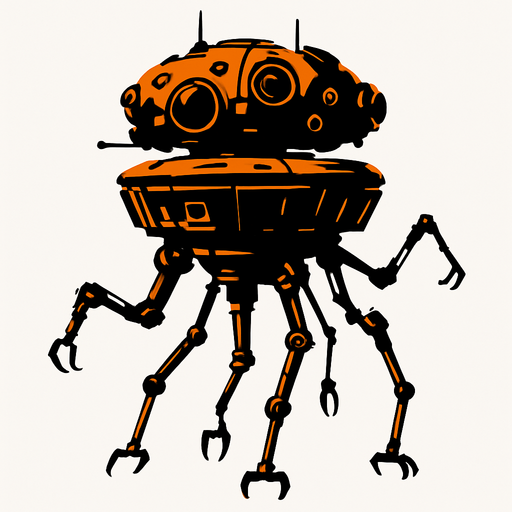Probe droid.
In-Game asset.  2d.  High contrast.  No shadows