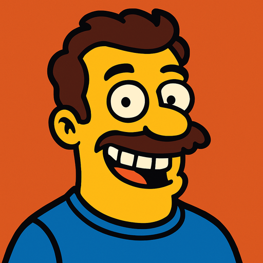 Profile photo of a humorous man.
In-Game asset.  2d.  High contrast.  No shadows