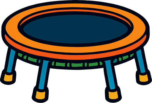 trambolin.
In-Game asset.  2d.  High contrast.  No shadows