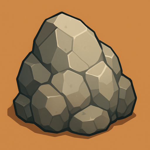 Roca.
In-Game asset.  High contrast.  No shadows. 3D
