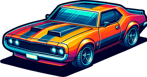 thar car.
Single Game Texture. In-Game asset. 2d. Blank background. High contrast. No shadows.