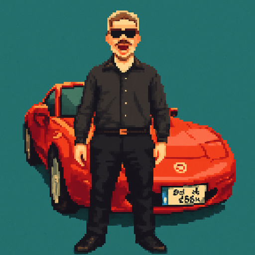retro pixel style