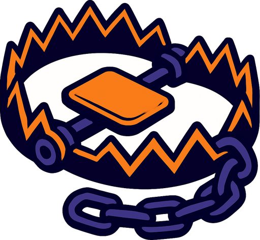 trap.
In-Game asset.  2d.  High contrast.  No shadows