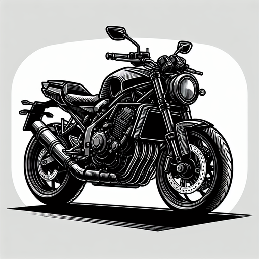motorcycle 2d.
Single Game Texture.  In-Game asset.  2d.  Blank background.  High contrast.  No shadows