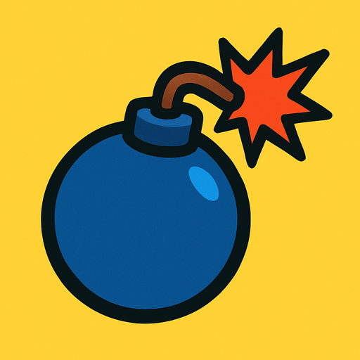 Bomba.
In-Game asset.  2d.  High contrast.  No shadows