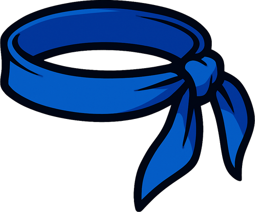blueHeadband.
In-Game asset.  2d.  High contrast.  No shadows