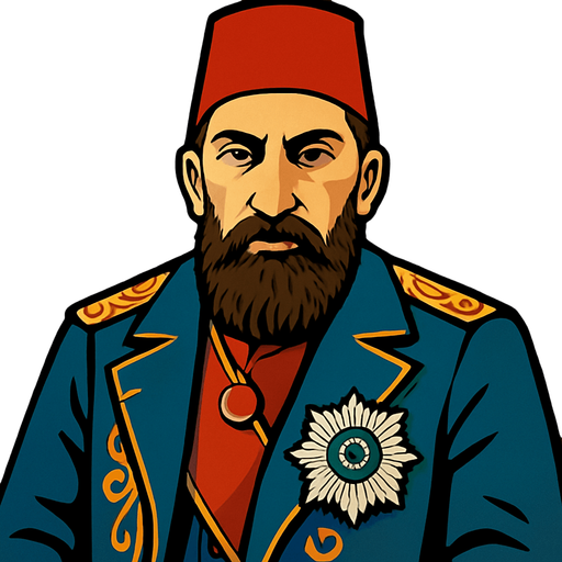 2. abdülhamit han.
In-Game asset.  2d.  High contrast.  No shadows