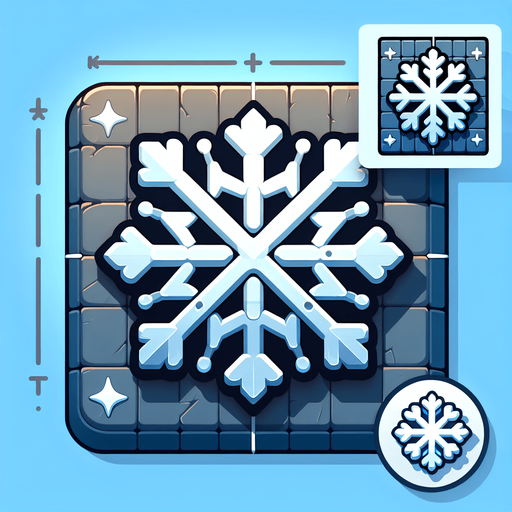 снежинка. мультяшная.
Single Game Texture.  In-Game asset.  2d.  Blank background.  High contrast.  No shadows