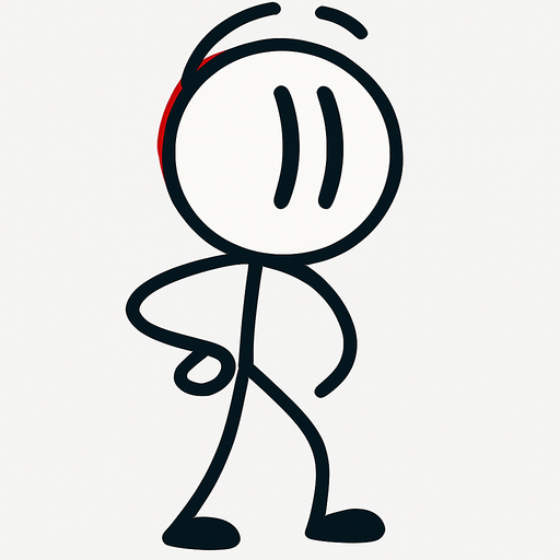 Henry Stickmin.
In-Game asset.  2d.  High contrast.  No shadows