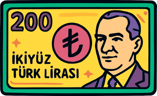 200 türk lirası.
In-Game asset.  2d.  High contrast.  No shadows