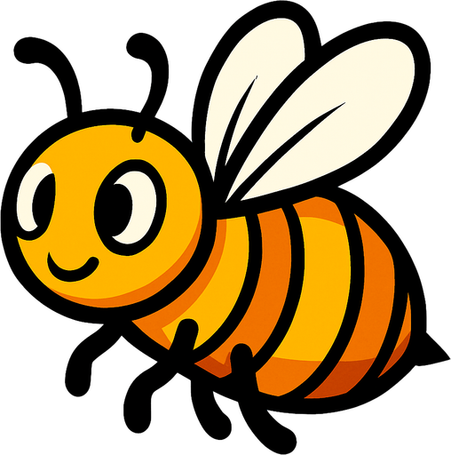 Bee.
In-Game asset.  2d.  High contrast.  No shadows