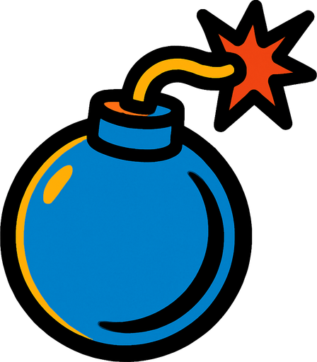 Bomba.
In-Game asset.  2d.  High contrast.  No shadows