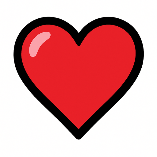 Heart.
In-Game asset.  2d.  High contrast.  No shadows