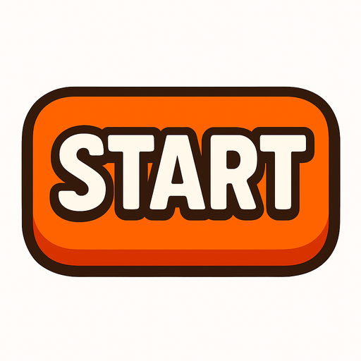 START BUTTON BİG.
In-Game asset.  2d.  High contrast.  No shadows