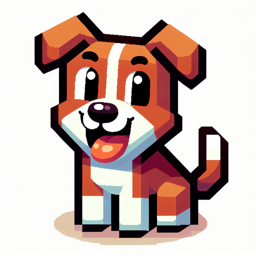 dog smile.
Single Game Texture. In-Game asset. 2d. Blank background. High contrast. No shadows.
