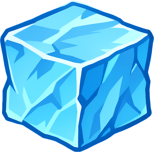 ice.
In-Game asset.  2d.  High contrast.  No shadows