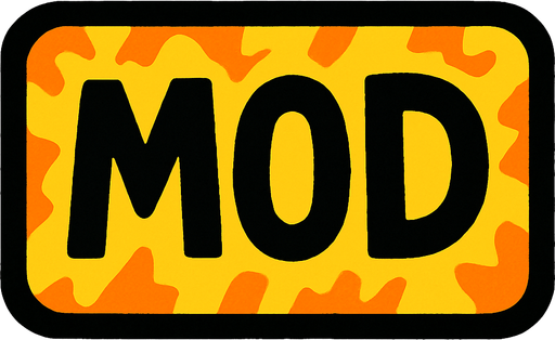 Mod butonu tasarla böyle tarz olsun.
In-Game asset.  2d.  High contrast.  No shadows