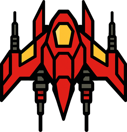 enemy ship.
In-Game asset.  2d.  High contrast.  No shadows