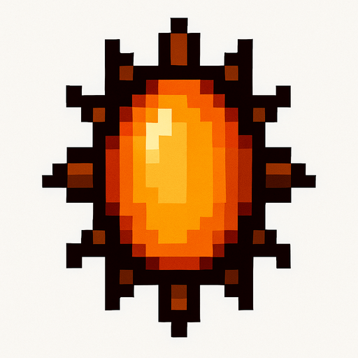 Pixelart spike ellipse enemy bullet.
In-Game asset.  2d.  High contrast.  No shadows. No fire effect.