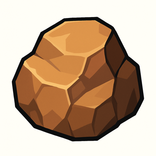 rock.
In-Game asset.  2d.  High contrast.  No shadows