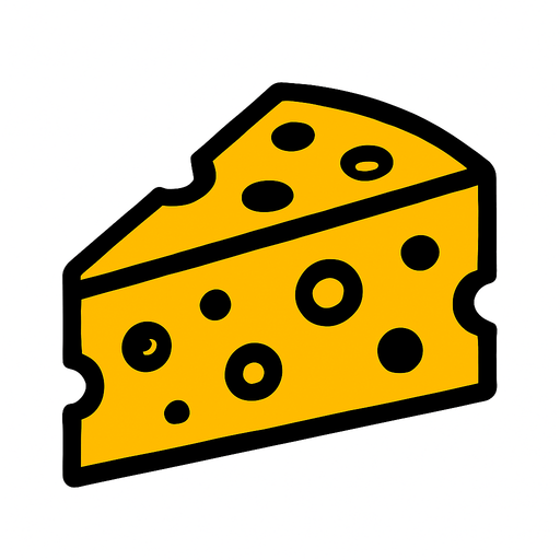 Chese.
In-Game asset.  2d.  High contrast.  No shadows