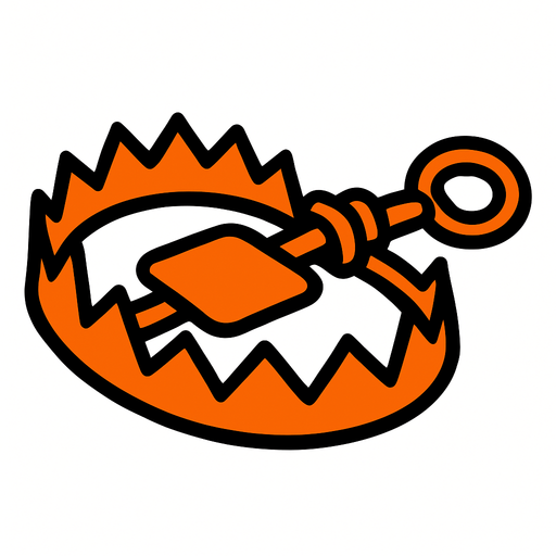 trap.
In-Game asset.  2d.  High contrast.  No shadows